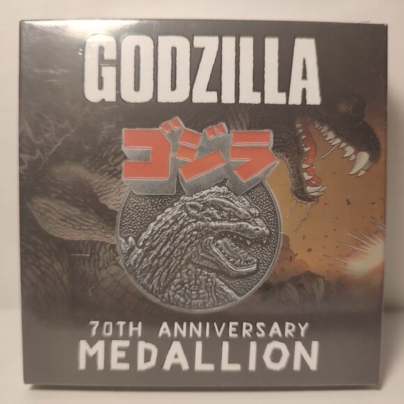 Godzilla King Of The Monsters Limited Edition Medallion & Statue Figurines Set - Picture 2 of 8